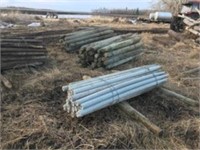 used fence posts (65) 3-4 inch X 6-7 ft