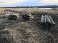 used fence posts (90) 6 inch X 6ft