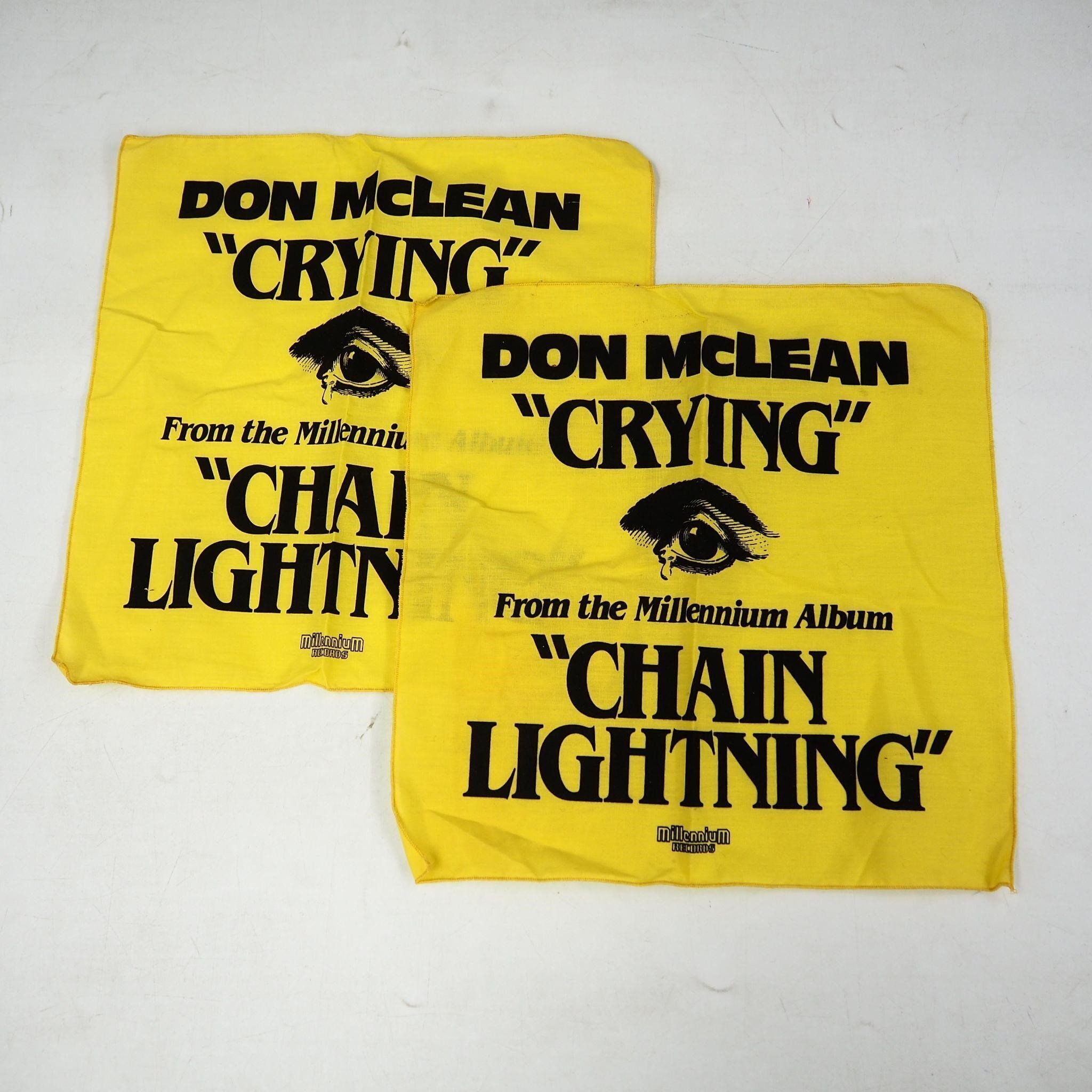 2 X Don McLean Chain Lightning Promo Bandanas