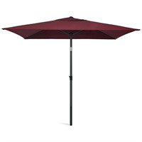 AMMSUN 6.6 x 4.3ft Rectangular Patio Umbrella Smal
