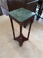 Pretty marble top plant stand