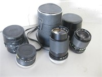 3 Camera Lenses w/ Cases