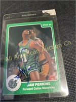 Signed 1988 Sam Perkins Star '85 card