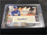 Signed 2006 Michael Young Ovation Spotlights card