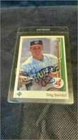 Signed 1988 Greg Swindell Upper Deck card