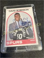 Signed 1989 David Robinson NBA Hoops card