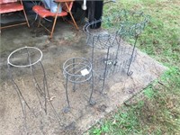 (3) Iron Stands ( 32" W x 21" T on Right Side)