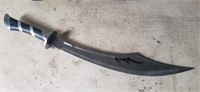 Interesting 24 1/2" Long Curved Blade Knife with