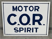 COR MOTOR SPIRIT Enamel Sign - 405 x 305 
Modern