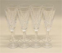 (8) Waterford Crystal Lismore Tall Champagne Flute