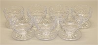 (7) Waterford Crystal Lismore Footed Desert Bowls