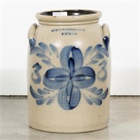 T. Harrington, Lyons Stoneware Jar / Crock Pottery