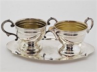 Silverplate Cream & Sugar Lot