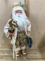 18 inch Santa figure in Gold outfit