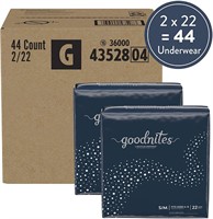 Goodnites Bedwetting Underwear Boys, S/M, 44 Count