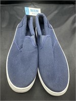 Size 10 Men's Blue Canvas Slip On Shoes