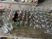 Large Lot Of Assorted Glasses