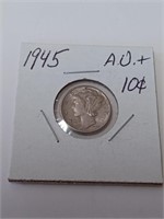 1945 Mercury Dime