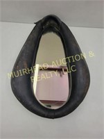 LEATHER HORSE COLLAR WITH MIRROR 14"X21"