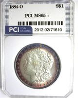 1884-O Morgan PCI MS65+ Bold Rim