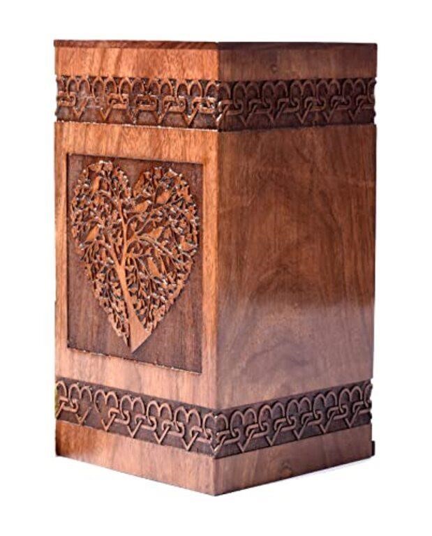 Tamanna crafts Rosewood Urn for Human Ashes -