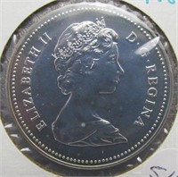 1980 Canada proof silver dollar.