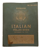 1943 Italian Phrase Book TM30-603