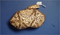 Antique Belgian hand made beaded evening purse