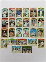 1972 Topps (25 Card Hall Of Fame/Star Lot)