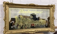 Rare Large 56x34" Budweiser Clydesdale bar Mirror