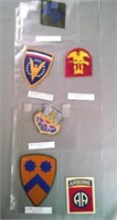 6 Military Unit patches