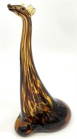 12 " Art Glass Giraffe Sculpture