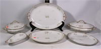 Limoges serving dishes, J-P France, 2 covered