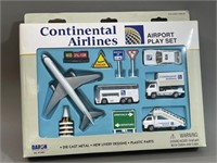 Continental Air Die Cast Metal Airport Play Set