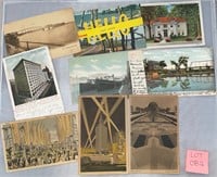 9 Illinois Indiana Antique/VTG Postcards Ephemera