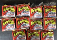 LOT OF (11) 1991 TOPPS MLB BASEBALL CARDS UNOPENED