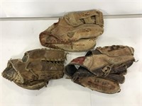 Rawlings, Mizuno, and other baseball gloves