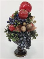 Faux fruit centerpiece decor