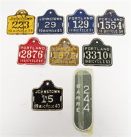 Vintage Bicycle License Plates