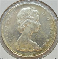 1965 CANADA SILVER DOLLAR CHOICE BU