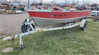 '75 Lund AL 16' Alum Boat w/ Johnson 25HP Motor