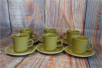 6 Vintage Franciscan Pebble Beach Coffee Cups