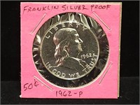 1962P FRANKLIN SILVER PROOF