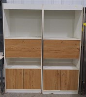 (AM) Pair of Particle Board Storage Shelves. 71"