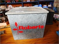 Vintage Metal Roberts Milk Box - Lid needs to be