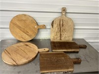 5 Asst Cutting Boards / Serving Boards - Some