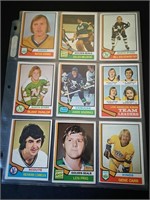 1974-75 OPC 9 CARD LOT