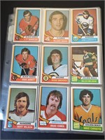 1974-75 OPC 9 CARD LOT