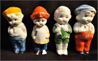 4 vintage Japanese figurines