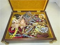 Unique Queens Crown Jewelry Box and Costume Jewelr